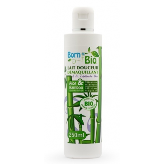 BORN TO BIO EKOLOGICZNE MLECZKO DO DEMAKIJAŻU ALOES I BAMBUS 250 ML