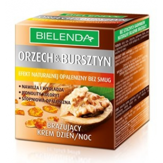BIELENDA ORZECH I BURSZTYN BRĄZUJĄCY KREM NA DZIEŃ I NA NOC