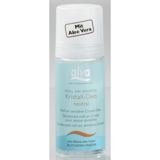 Alva Dezodorant z kryształu, Sensitive Roll, 50 ml