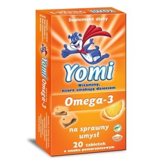 YOMI OMEGA-3 NA SPRAWNY NA SPRAWNY UMYSŁ 20 TABLETEK