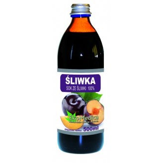 EKOMEDICA - ŚLIWKA 100% SOK 500 ML