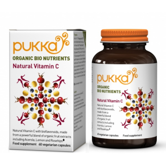 Pukka Natural Vitamin C, 60 kapsułek