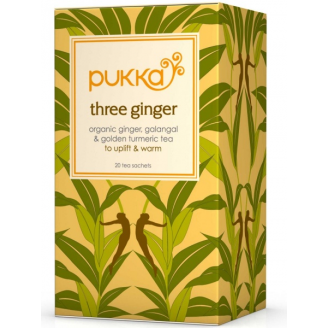 PUKKA EKOLOGICZNA HERBATA THREE GINGER 20 SASZETEK