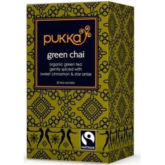 PUKKA EKOLOGICZNA HERBATA GREEN CHAI 20 SASZETEK
