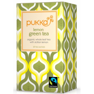 PUKKA EKOLOGICZNA HERBATA LEMON GREEN TEA 20 SASZETEK