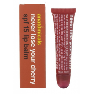 Anatomicals, Balsam do ust, Wiśniowy z filtrem SPF 8, 15 ml