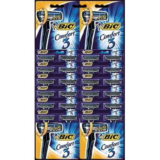 Bic Maszynka do golenia Comfort 3 Pivot, karta 24szt