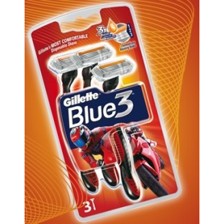 Gillette Maszynki do golenia Blue 3 Speed Maszynka do golenia jednorazowa 3 sztuki