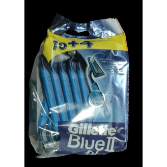 Gillette Maszynki do golenia Blue II jednoczęściowa maszynka do golenia /10+4/