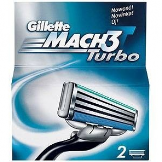Gillette Wkłady do golarek Mach 3 Turbo 2 wkłady do maszynki do golenia