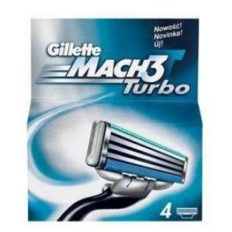 Gillette Wkłady do golarek Mach 3 Turbo 4 wkłady do maszynki do golenia