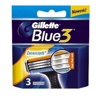 Gillette Maszynki do golenia Blue3 Wkłady do maszynki 3 szt.
