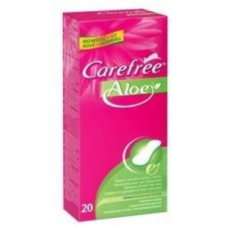 Johnson And Johnson Carefree Wkładki higieniczne z wyciągiem z aloesu