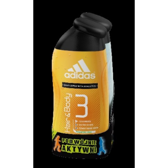 Adidas Men Żel pod prysznic Extra Fresh 250ml + Żel pod prysznic Pro Relax 250ml