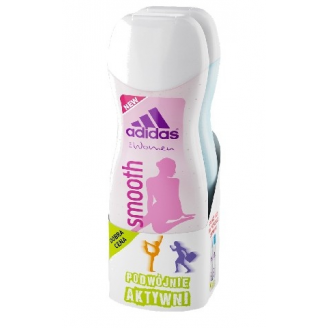 Adidas Women Żel pod prysznic Smooth 250ml + Żel pod prysznic Fresh 250ml