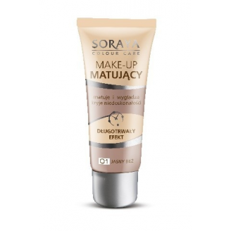 Soraya Matujący make-up 01 jasny beż