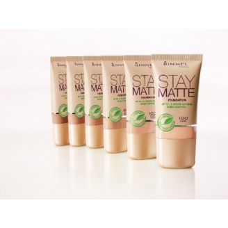 Rimmel Stay Matte Foundation Relaunch EU Podkład fluid w tubie Natural Beige 300
