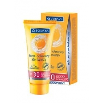 Soraya Krem ochronny do twarzy SPF 30 - wysoka ochrona wodoodporny