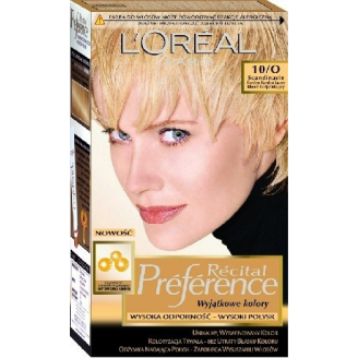 Loreal Farba Recital Preference O Bardzo Bardzo Jasny Blond Rozjaśniający