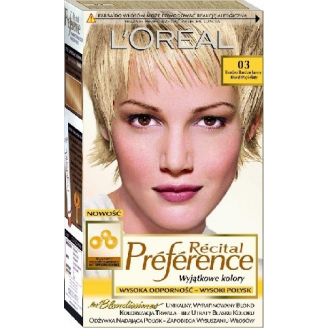 Loreal Farba Recital Preference 02 Bardzo Bardzo Jasny Blond Popielaty