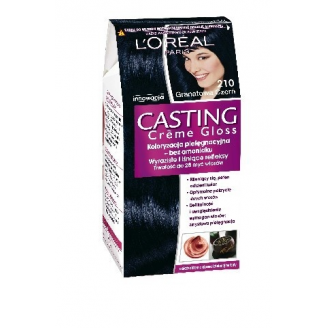 Loreal Casting Creme Gloss Szampon koloryzujący Gama Lśniące Czernie 210 Granatowa Czerń