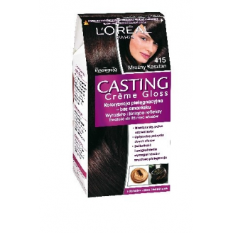 Loreal Casting Creme Gloss Szampon koloryzujący Gama Czekolada i Brązy 415 Mroźny Kasztan