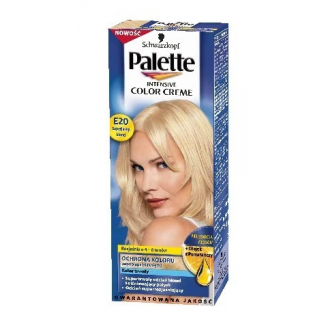 Palette Intensive Color Creme, Farba do włosów superjasny blond Nr E20