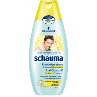 Schwarzkopf Schauma Szampon do włosów Przeciwłupieżowy Odświeżający dla mężczyzn 400ml