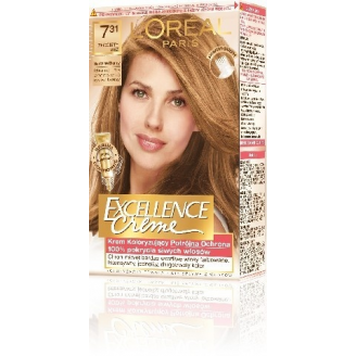 Loreal Excellence Creme Krem koloryzujący 7.31 złocisty beż