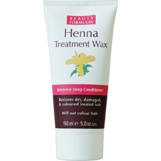 Beauty Formulas Wax Henna Głęboko odżywiający wosk do włosów