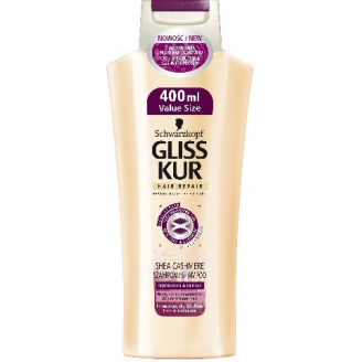 Schwarzkopf Gliss Kur Shea Cahmere Szampon do włosów suchych i zniszczonych 400ml