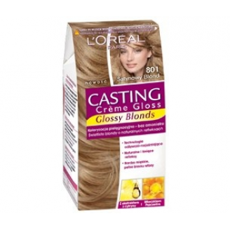 Loreal Casting Creme Gloss Szampon koloryzujący Gama Naturalne Blondy 801 Satynowy Blond