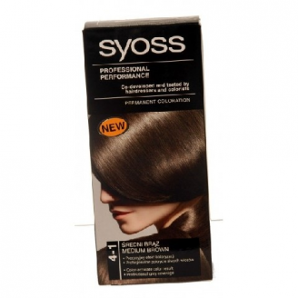 Schwarzkopf Syoss Farba do włosów Średni Brąz nr 4-1