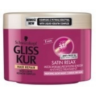 Schwarzkopf Gliss Kur Satin Relax Maska do włosów niesfornych 400ml