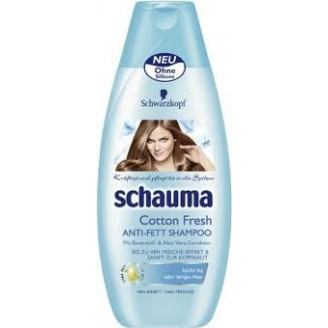 OSTATNIA SZTUKA! Schwarzkopf Schauma Szampon do włosów Świeża Bawełna 400ml