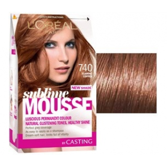 Loreal Sublime Mousse pianka koloryzująca 740 Płomienna Miedź