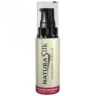 Marion Natura Silk, Jedwabna kuracja do włosów farbowanych, 50 ml