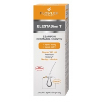 Floslek ELESTABion T - Szampon dermatologiczny, łupież tłusty, łupież pstry