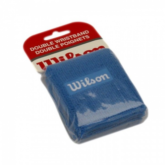 Opaska tenisowa na nadgarstek WILSON niebieska 2szt.