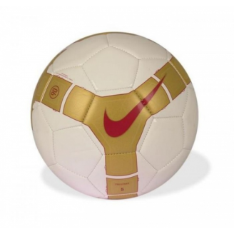 Piłka nożna NIKE T90 Strike biało-złota