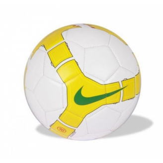 Piłka nożna Nike T90 Pitch biało żółta