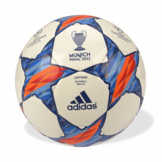 Piłka Nożna Adidas Finale Munich 2012 Capitano biała