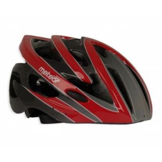 Kask rowerowy Meteor MV30 czerwono-szary