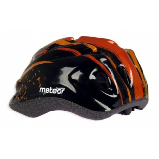 Kask rowerowy Meteor MV6-5 pomarańczowo-czarny