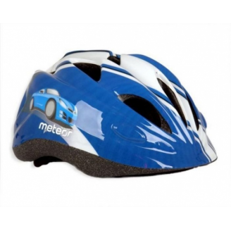 Kask rowerowy Meteor MV6-5 niebiesko-biały