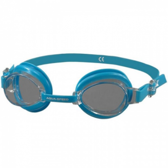 Okularki pływackie Aqua-Speed Alert jasnoniebieskie ciemne szkła
