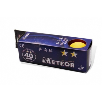  Piłeczki tenis stołowy Meteor 2 star żółte