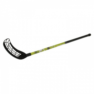 Kij do unihokeja Player Senior RealStick 95cm z owijką, czarna łopatka