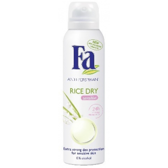 H FA DEO SPRAY RICE DRY SENSITIVE 150ml#