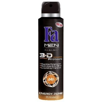 Schwarzkopf Fa 3D Energy Zone Man Dezodorant w sprayu